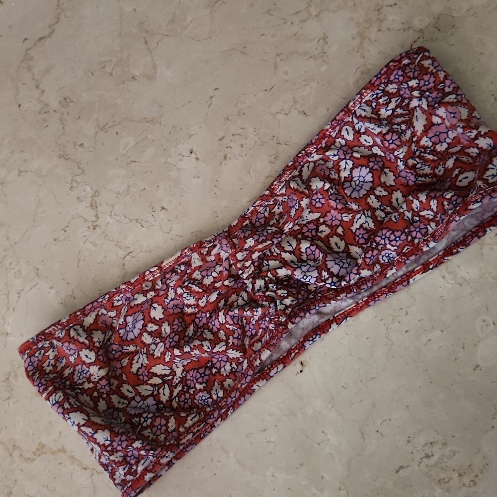 Floral Pink Bandeau Top From American Eagle